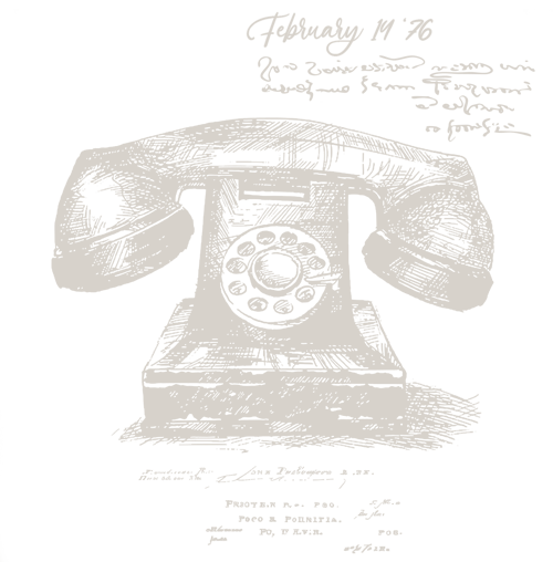 Contact Taberer Attorneys patent sketch of a telephone